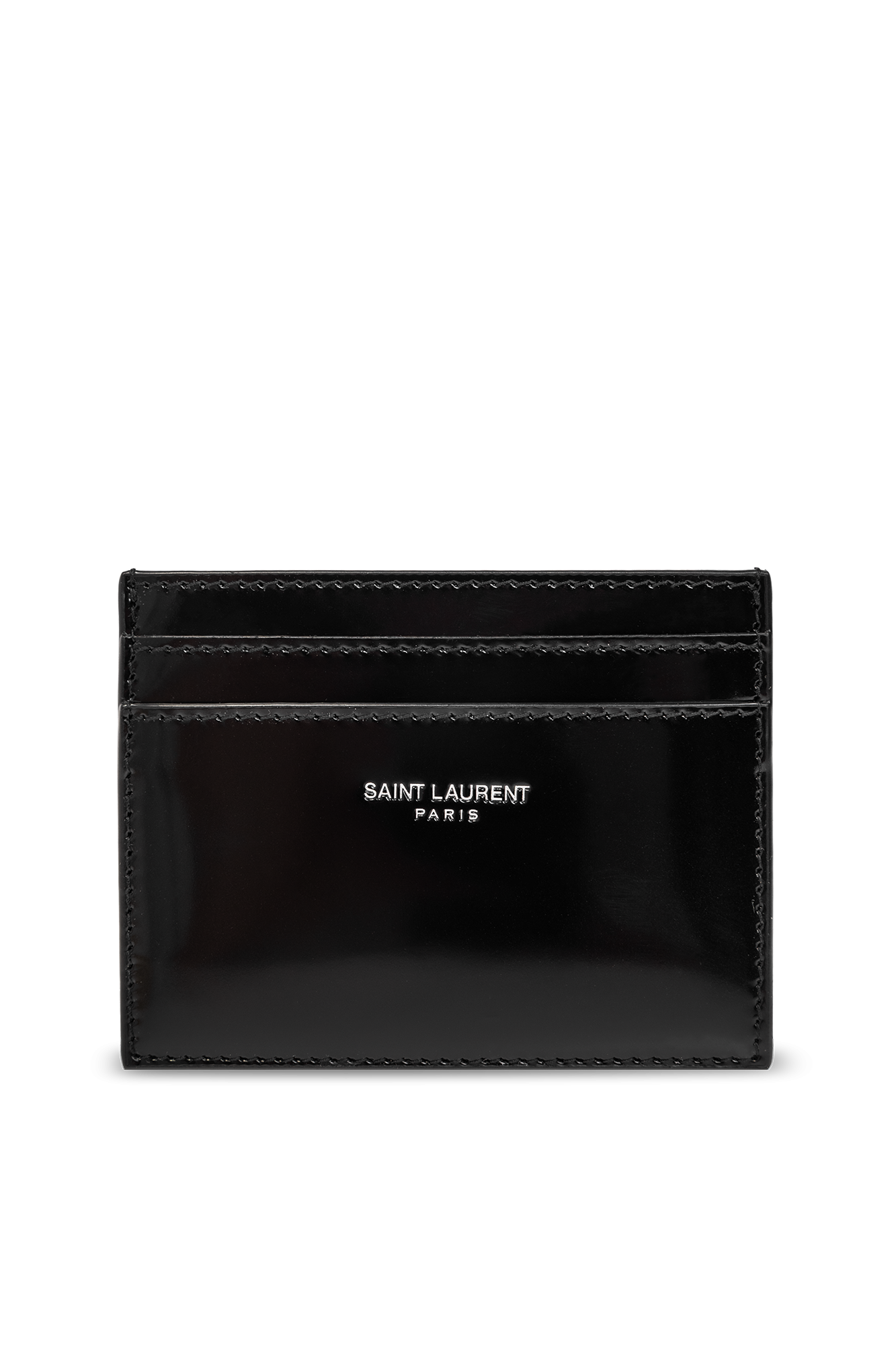 ★Saint Laurent★ Signature Logo Zipper Card Holder Black 60 Saint Laurent YSL Monogram Small Ziptop Card Case in Grained